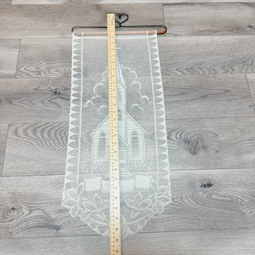 Decorative Lace Wall Door Art Hanging Tapestry Religious Country Church Motif
